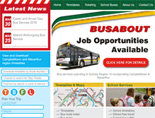 Tablet Screenshot of busabout.com.au